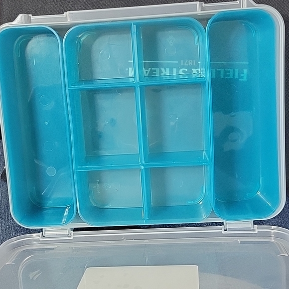 Sterilite Divided Container Case, removable compartments, snap lid NEW - Picture 4 of 6